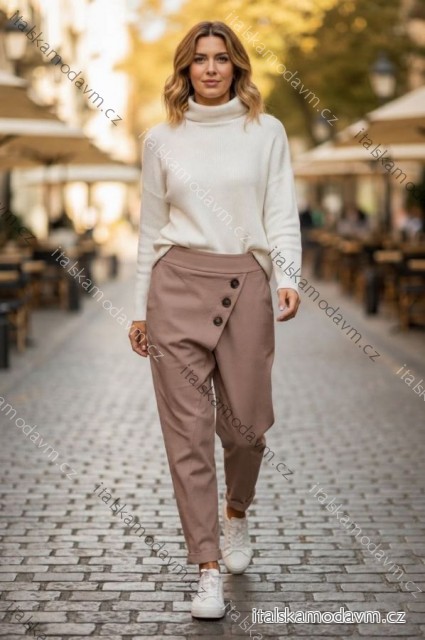 Nohavice voľnočasové dámske (S/M/L ONE SIZE) TALIANSKA MÓDA IMD26107
