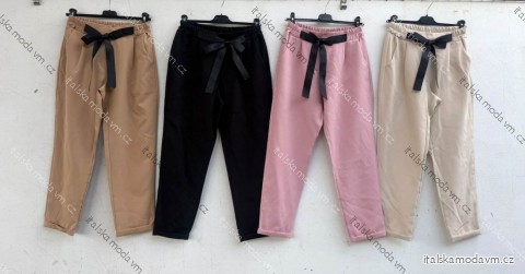 Kalhoty elegantní dámské nadrozměr (42/44/46 ONE SIZE) ITALSKÁ MÓDA IMD26108
