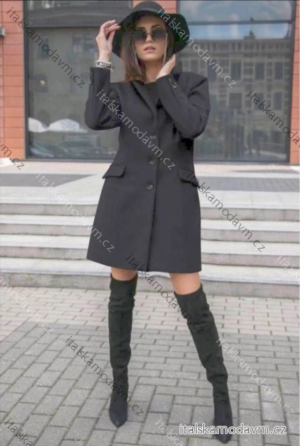 Kabát slabý dlouhý rukáv dámský (L/XL ONE SIZE) ITALSKÁ MÓDA IMD26119