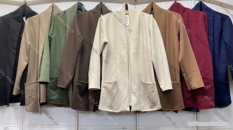 Cardigan dlhý rukáv dámske nadrozmer (44/46/48 ONE SIZE) TALIANSKA MÓDA IMC26313