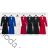 Šaty elegantné s plesovanou sukňou dlhý rukáv dámske (S/M/L ONE SIZE) TALIANSKA MÓDA IMD26142