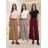 Nohavice elegantné oversize dlhé so širokou nohavicou s opaskom dámske (S/M/L ONE SIZE) TALIANSKA MODA IM3262969