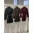 Kabát teplý s opaskom dlhý rukáv dámsky (S/M/L ONE SIZE) TALIANSKA MÓDA IMC261002/DUR S/M/L čierna