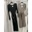 Šaty s páskemdlouhý rukáv dámske (S/M/L ONE SIZE) TALIANSKA MÓDA IMSM26720/DUR S/M/L vínová
