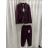 Súprava kostým elegantné sako a nohavice dámska (S/M/L) TALIANSKA MÓDA IMPLU26834840014/DUR S/M/L vínová