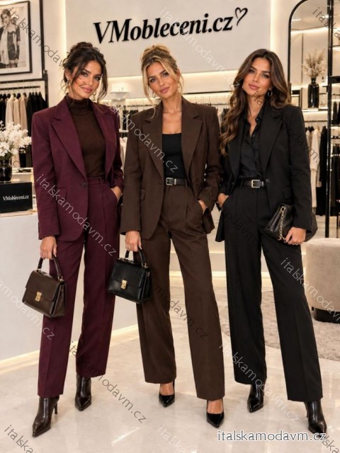 Súprava kostým elegantné sako a nohavice dámska (S/M/L) TALIANSKA MÓDA IMPLU26834840014/DUR
