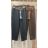Kalhoty dlouhé s páskem dámské (S/M/L ONE SIZE) ITALSKÁ MÓDA IMHMM260445/DUR S/M/L hnědá
