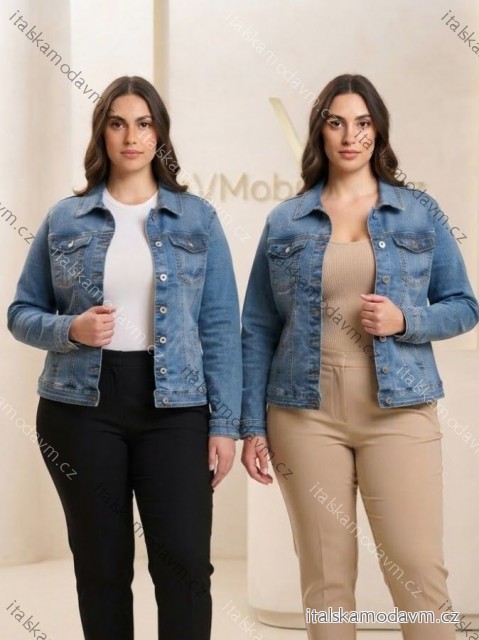 Bunda riflová krátka dámska nadrozmer (2XL-6XL) MOON GIRL MOG26GYD7252/DUR