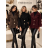 Kabátek na knoflíky dlouhý rukáv dámský (S/M/L ONE SIZE) ITALSKÁ MÓDA IMSM269595/DUR S/M/L hnědá
