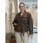 Kabátek oversize s páskem dlouhý rukáv dámský (M/L ONE SIZE) ITALSKÁ MÓDA IMD261002/DUR M/L Černá
