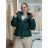 Kabátek oversize s páskem dlouhý rukáv dámský (M/L ONE SIZE) ITALSKÁ MÓDA IMD261002/DUR M/L Černá
