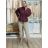 Kabátek oversize s páskem dlouhý rukáv dámský (M/L ONE SIZE) ITALSKÁ MÓDA IMD261002