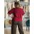 Svetr úpletový krátký rukáv dámský (S/M/L ONE SIZE) ITALSKÁ MÓDA IMD262002