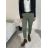 Nohavice plátené s opaskom dámske (S/M/L ONE SIZE) TALIANSKA MÓDA IMD24492/DU -   zelená khaki -   S/M/L