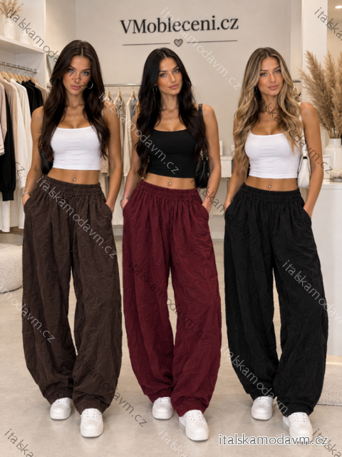 Nohavice manžestrové dlhé dámske (38/40/42 ONE SIZE) TALIANSKA MÓDA IMSM2610357